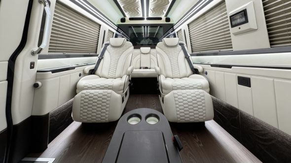 birmingham 8 passenger sprinter van interior