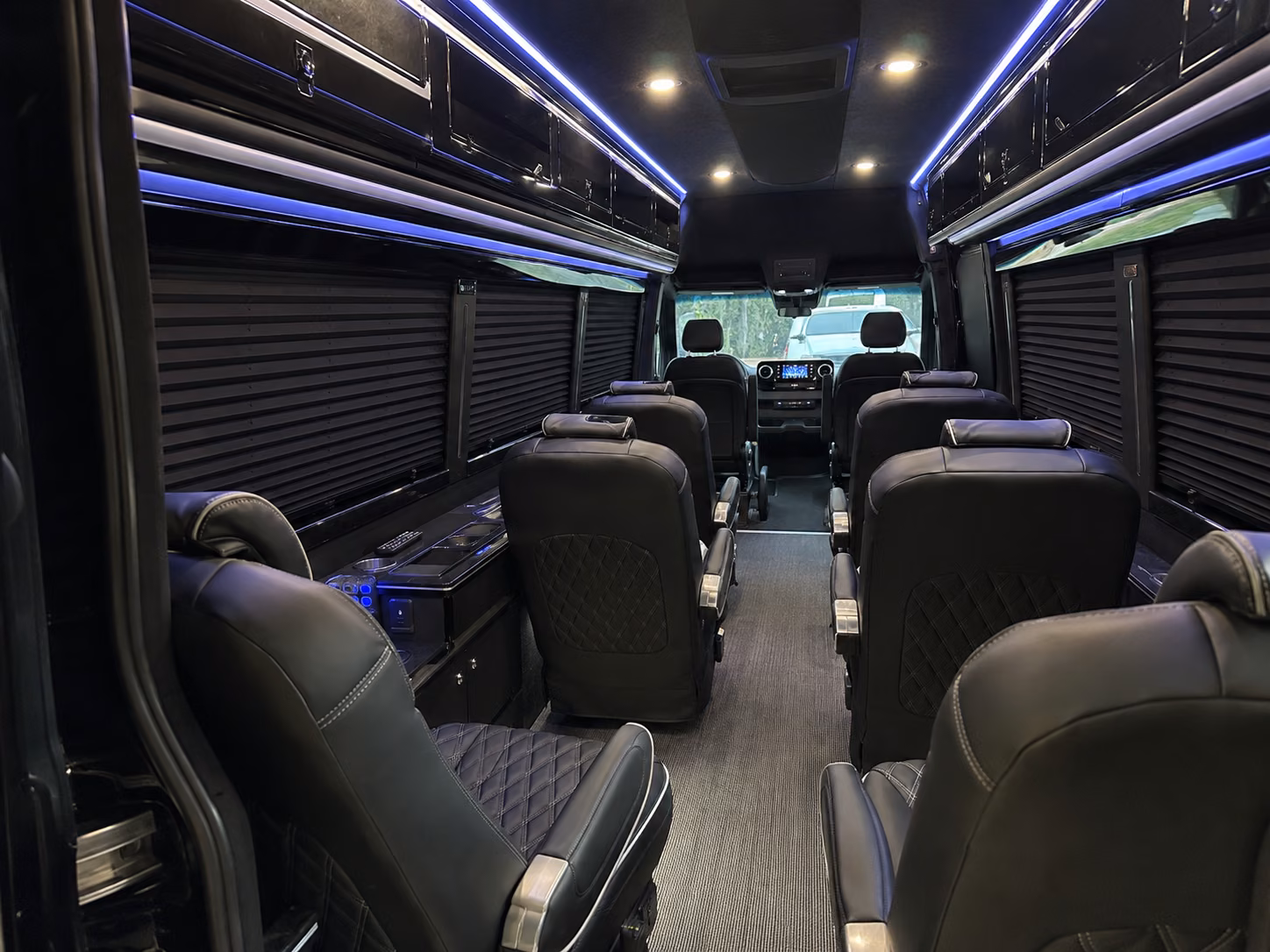 birmingham 10 passenger sprinter van interior