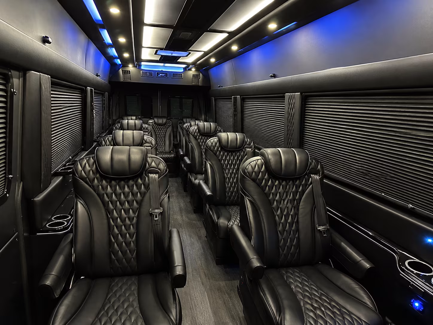 birmingham 12 passenger sprinter van inside