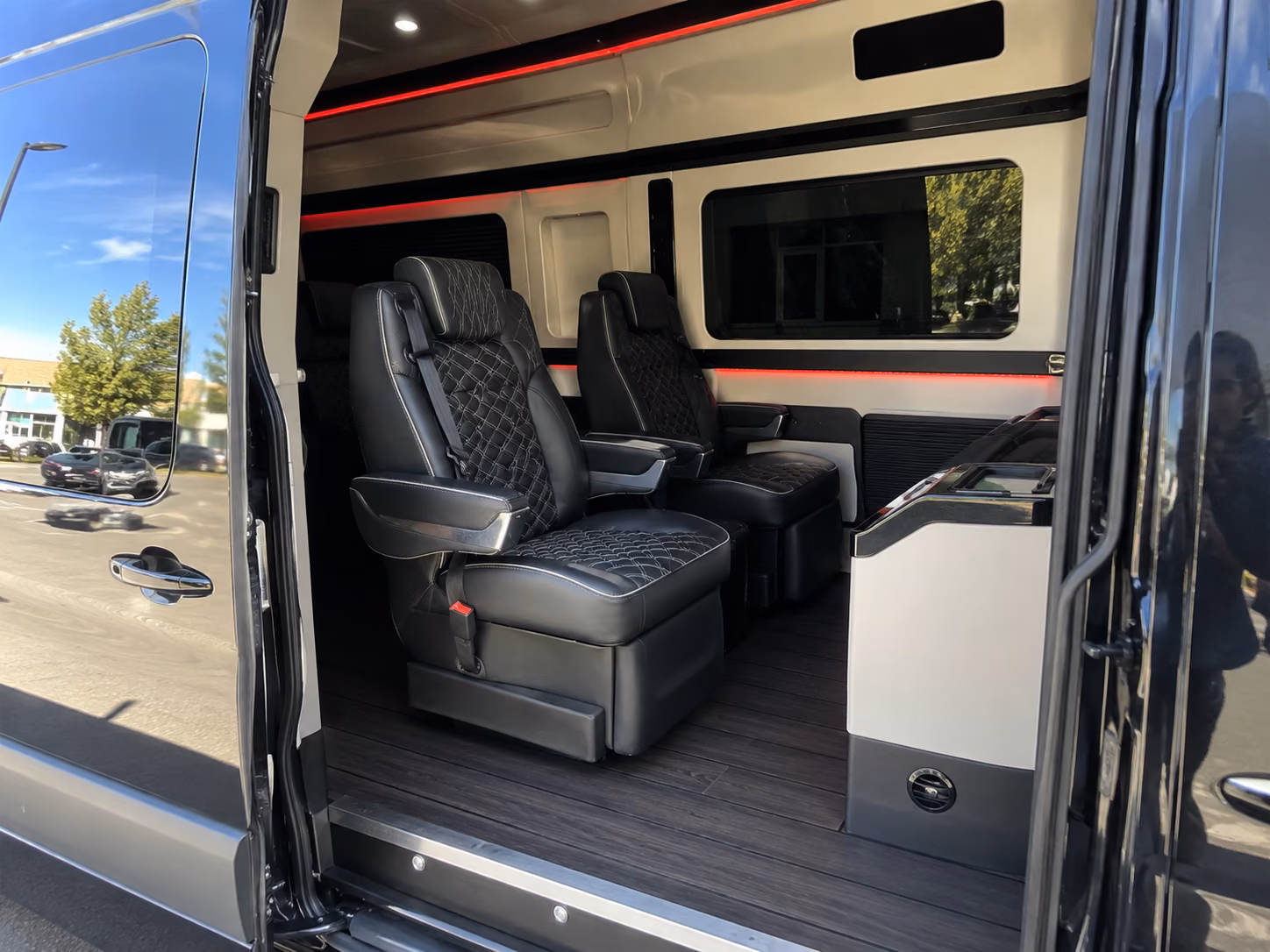 birmingham 18 passenger sprinter van inside