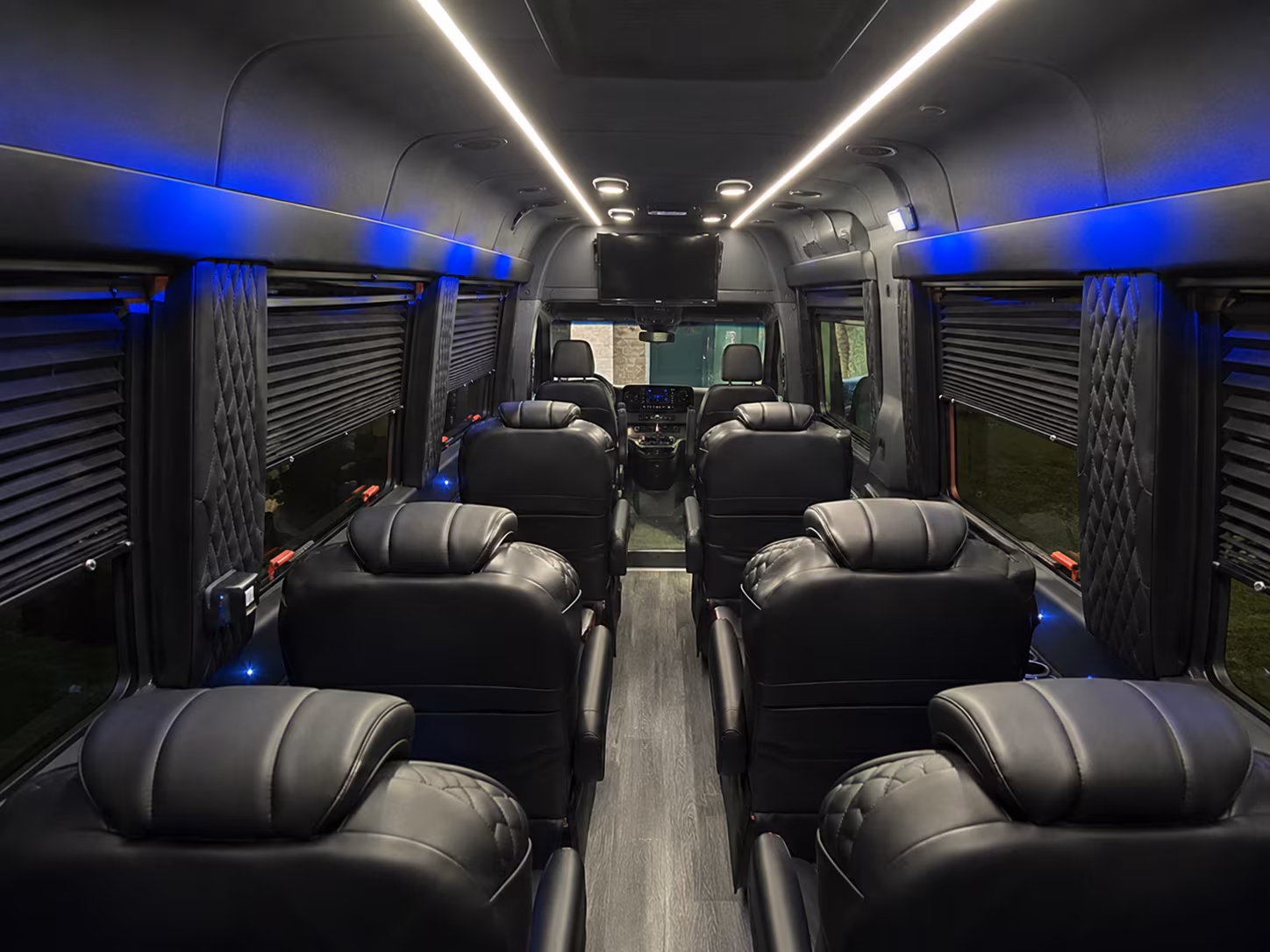 birmingham 18 passenger sprinter van interior