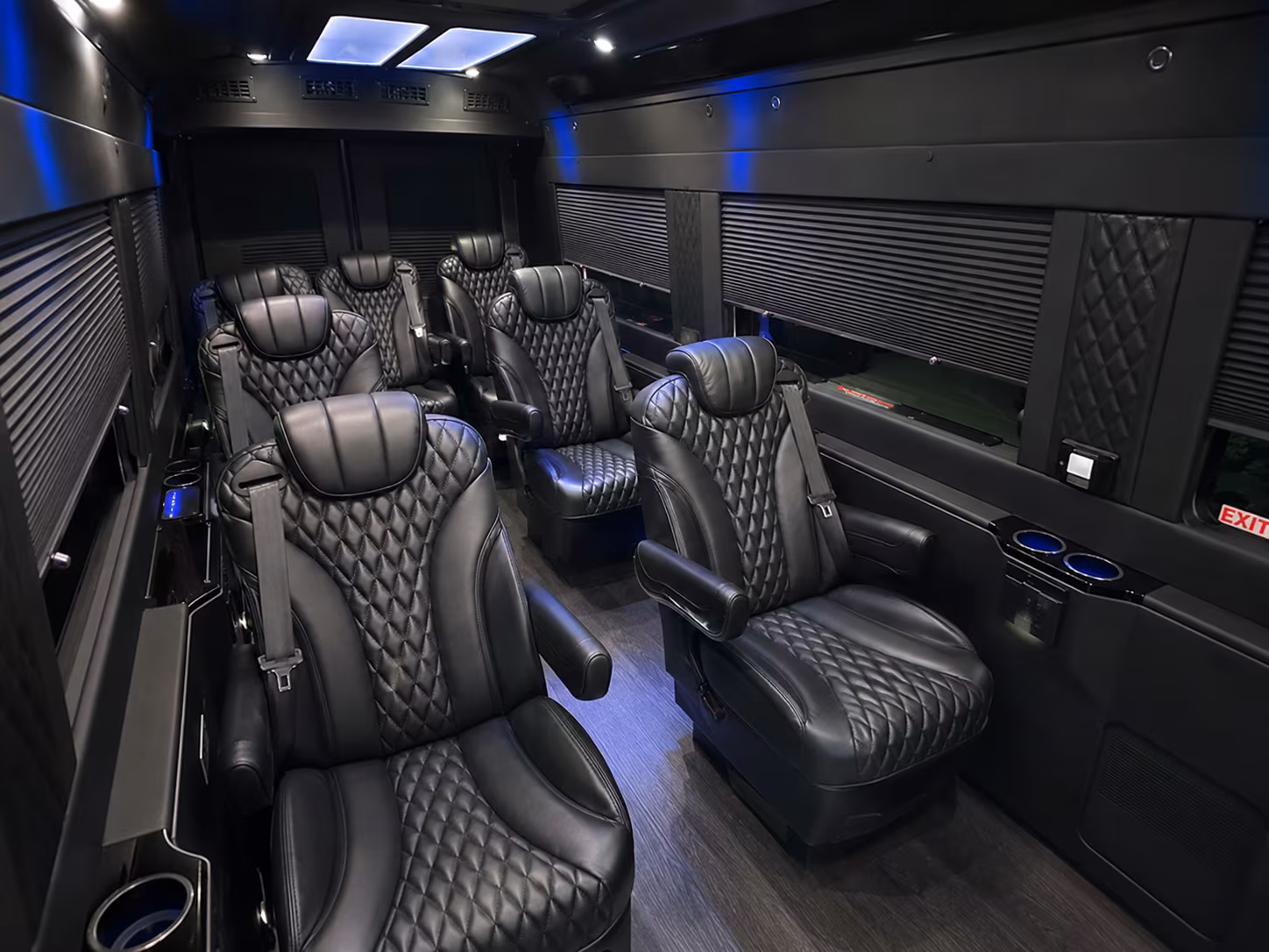 birmingham 8 passenger sprinter van inside