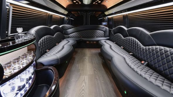 sprinter limousine inside birmingham